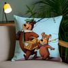 Federa Cuscino Rockman Mega Man-M Anime Gioco Anti-acaro Federa Cuscino Cerniera Invisibile Peluche Corto Setoso Copricuscino Divano