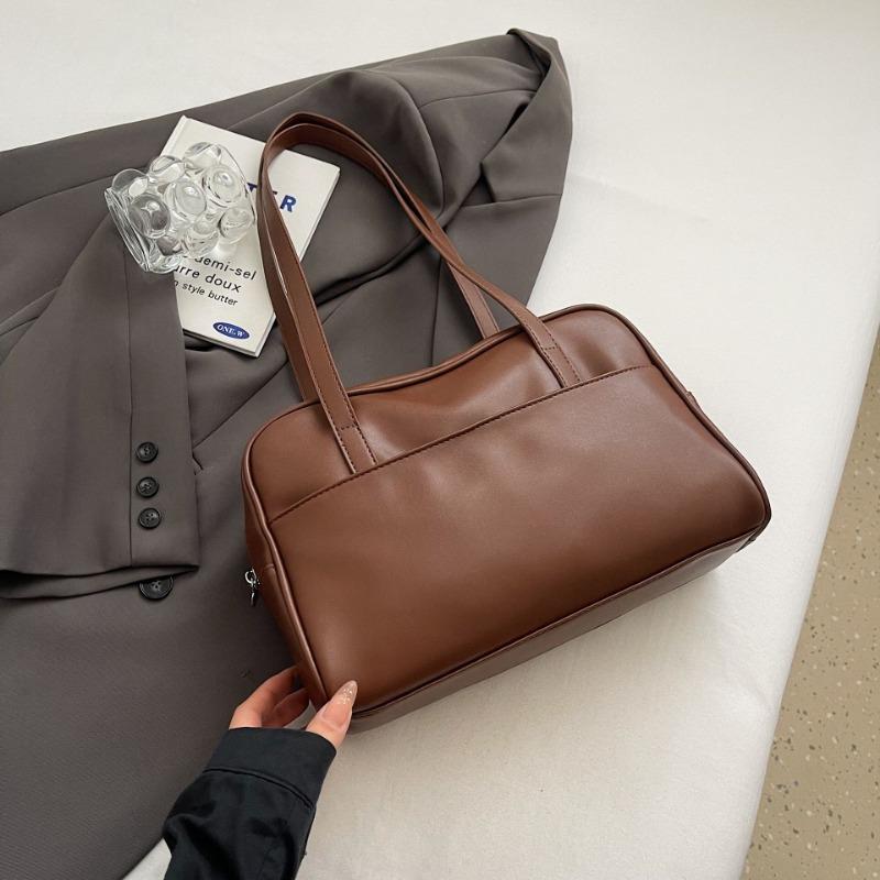 

Простая сумка-боулинг женская новая большой вместимости ретро дизайн для поездок на работу одно плечо сумка-подушка