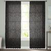 Floral Black Texture Modern Curtains For Living Room Transparent Tulle Curtains Window Sheer For The Bedroom Accessories Decor