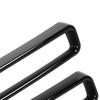 Front Grill Inserts Guards Decoration Glossy Black Front Grill Grille Inserts Guards Cover Trim Sturdy ABS Durable for