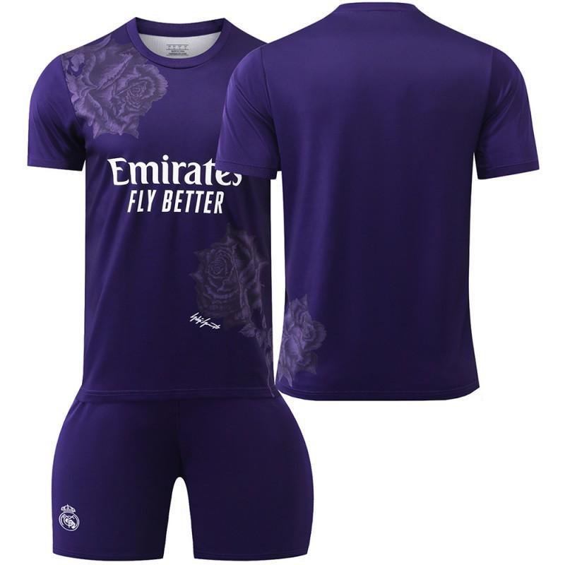 2425 Y3 Fußballtrikot mit Co-Branding Nr.. 7 C Rovinicius 5 Bellingham 10 Mbabpe Trikot Set