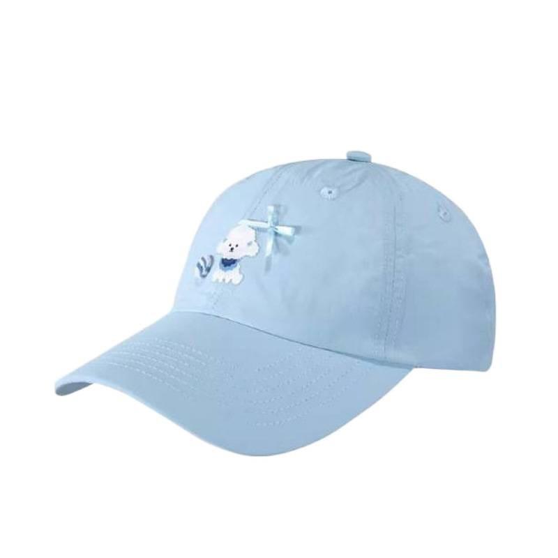 Cute Dog Pattern Baseball Cap With Breathable Polyester Material For Summer Sun Protection