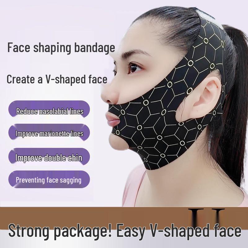 V-Line Face Lifting Bandage: Firming & Sculpting Mask for Nasolabial Folds and Double Chin