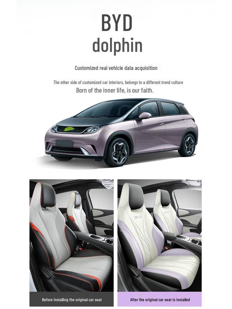 BYD Dolphin All-Season Leather Seat Covers - Full Surround Universal Fit