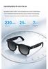 X01 HeyCyan 800W Anti-shake Smart Glasses with Bluetooth Calls, AI Voice, and Charging Case.