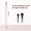 4 Pieces Mini Smudge Brush Thin Eyeshadow Brushes Eyeliner Smudge Brush Soft Smudger Tool for Eyeshadow Blending Corner Highlighter Concealer Powder