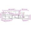 Outdoor Sofa Set with Cushions 4 pcs Natural and Beige