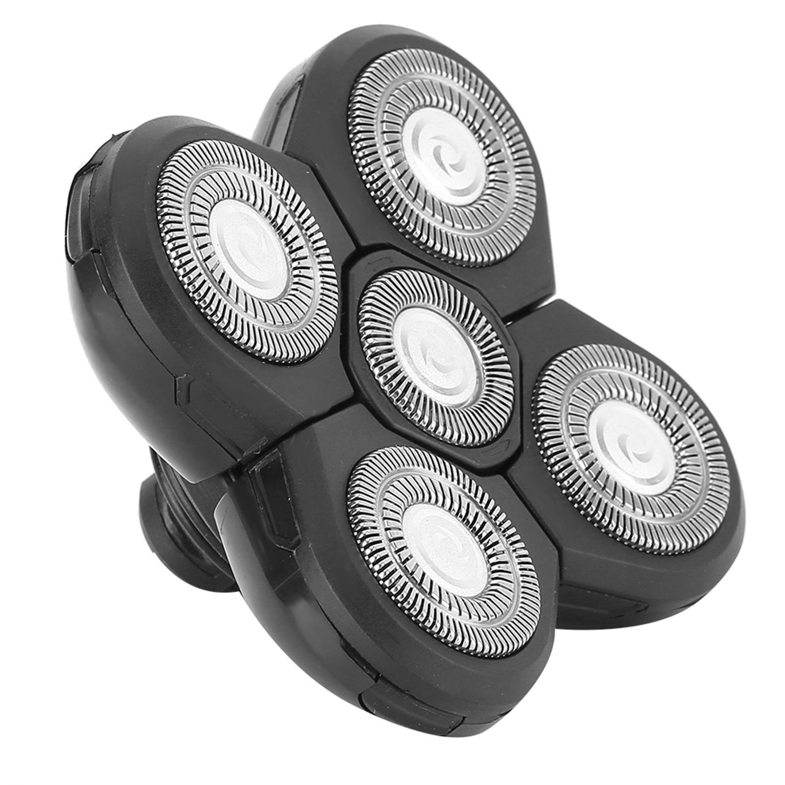 

Электрическая бритва для бороды с вращающейся головкой и 5 лезвиями, водонепроницаемая сменная принадлежность