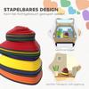 11-Piece Stepping Stones for Kids, Stackable Sensory Toys Outdoor Indoor, Obstacle Course for Balance and Motor Skills