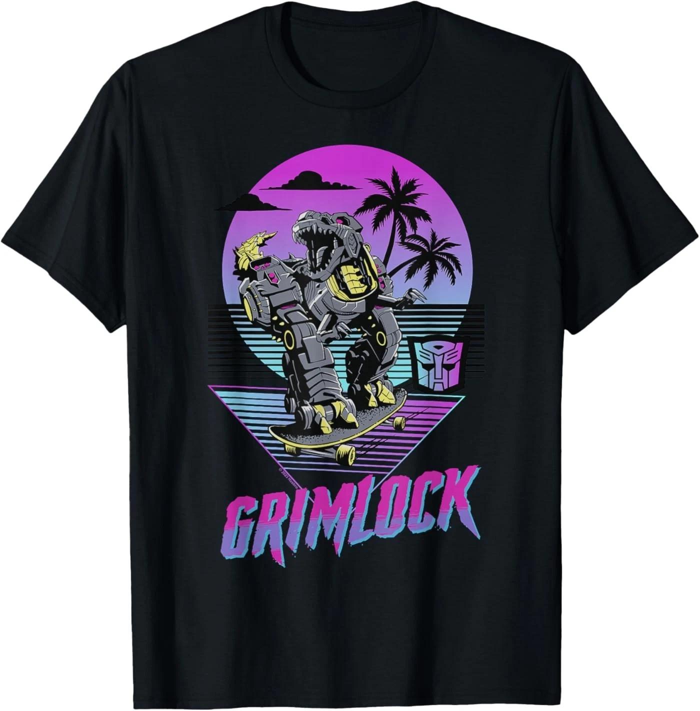 Transformers Grimlock Skater Beach Paradise Color Pop Logo T-Shirt 3XL