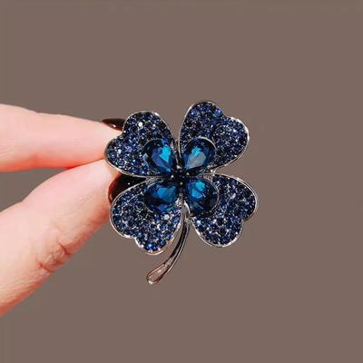 Four Leaf Clover Brooches For Women Clothing Coat Jewelry Party Accessories Gifts