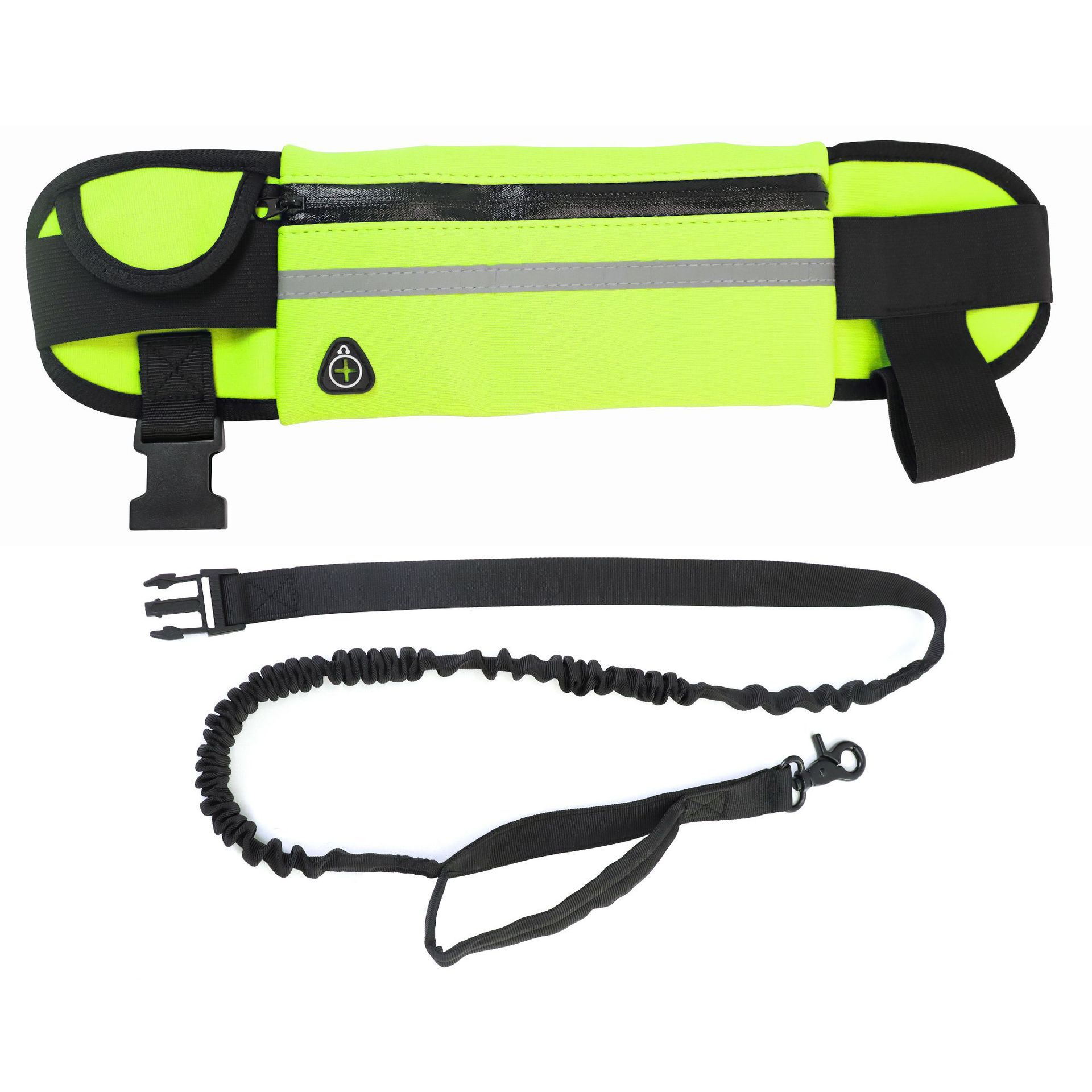 

Sports Waist Pack Traction Dog Leash Kit Outdoor Running Walking Pet Supplies Reflective Fabric Multiple Functions Free Hands 160-220cm жёлтый