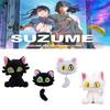 Suzume's Journey Plush Cat Keychain Bag Charm For Cute Backpack Decoration