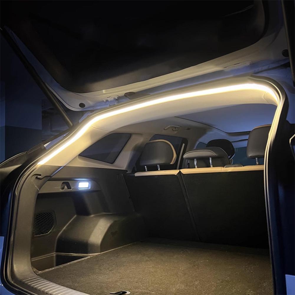2/4M LED Car Trunk Light Strip No Drilling Dynamic Flowing Light Strip Car Trunk Ambient Lighting Strip for Truck Trunk Decor