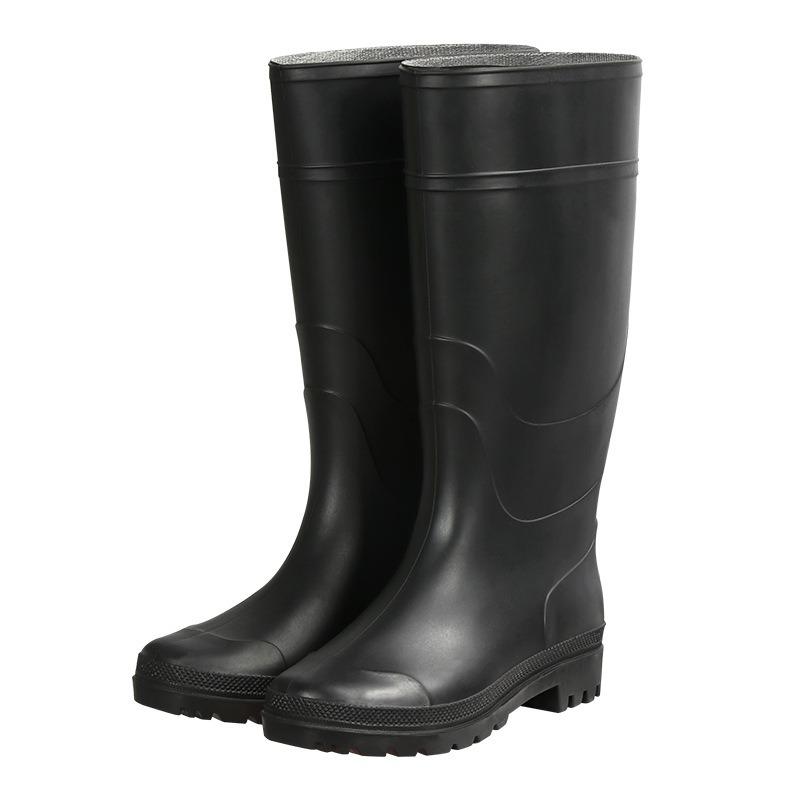 New large size rain shoes outer size matte black tall rain boots men's thickened non-slip labor insurance wear-resistant water shoes