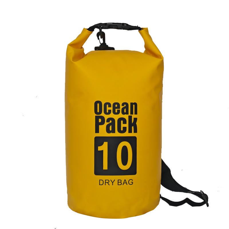 Large Capacity Waterproof PVC Outdoor Bag - Portable for Diving, Mountaineering, Swimming; Single/Double Shoulder Storage