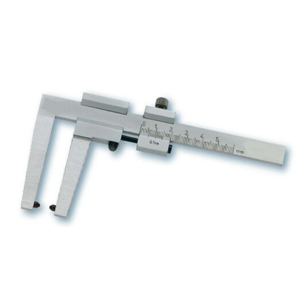 Automotive Brake Disc Measuring Tool Stainless Steel Vernier Caliper with 0.1mm Accuracy and 0-50mm Measurement Range