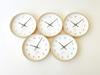 KATOMOKU Plywood Clock 22 Light Blue Wall Clock Continuous Second Hand km-121LB 252mm (radio Clock)
