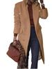 Women's Mid-Length Multi-Button Woolen Overcoat - 2021 Autumn/Winter Collection