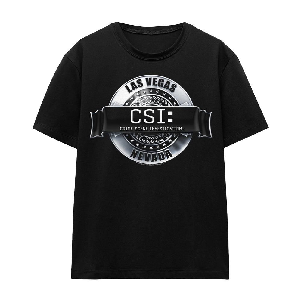 CSI Unisex Erwachsenen T-Shirt mit gerendertem Logo