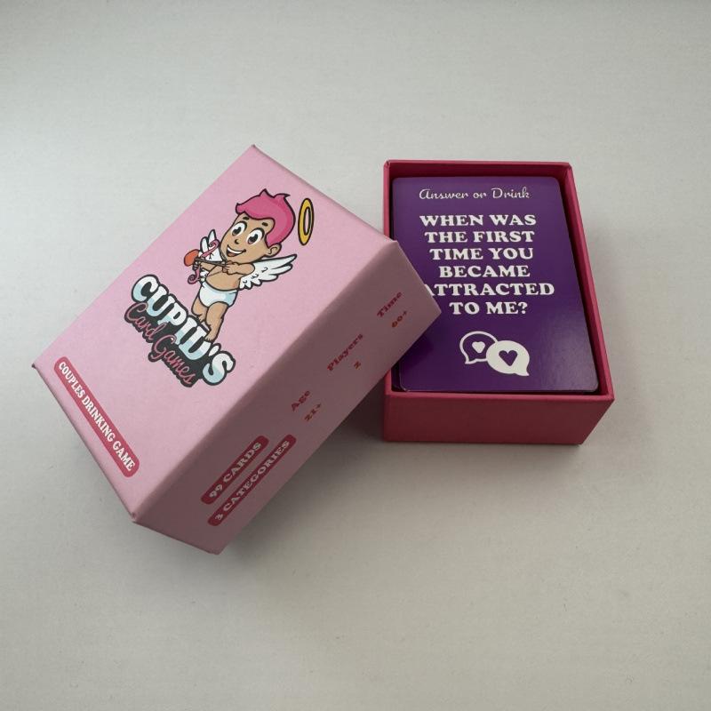 Cupid's Card Games Couples Date Night Drinking Party Game for Adults Fun Question Card Interactive Valentine's Day Gift