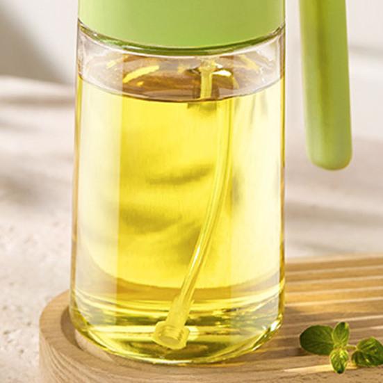 Olive Oil Mist Sprayer 460ml Oil Control Spray Bottle with High-Pressure Nozzle Dual-purpose Kitchen Gadget for Air Fryer Salad Cooking