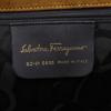 Salvatore Ferragamo Borsa a Spalla con Design a Punto BZ-21 5695 Cammello Pelle Scamosciata Donna Usata