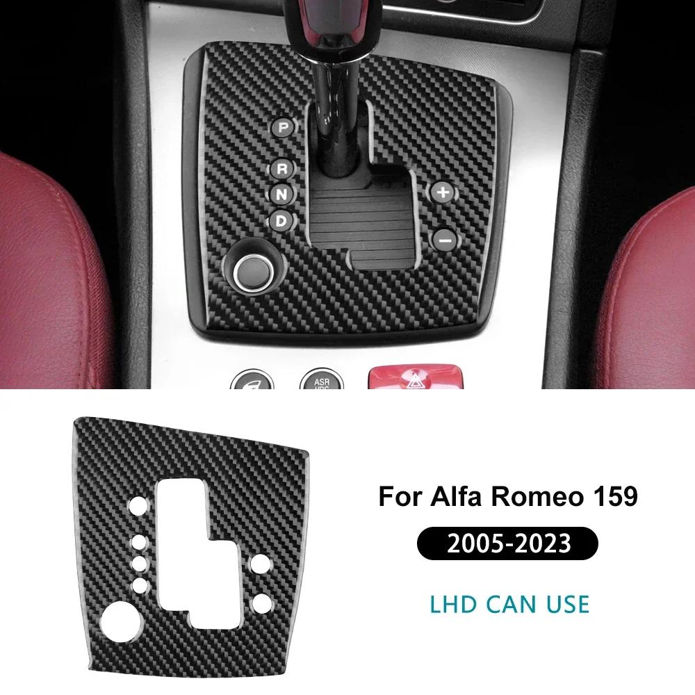 Per Alfa Romeo 159 2005- Adesivo Reale in Fibra di Carbonio Morbida Pannello Cornice Cambio Marcia Auto LHD Manuale/Automatico