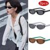 Protective Glasses 1/3pcs Vintage Small Frame Rectangle Female Sunglasses Colorful Frame Design Sun Glasses Outdoor UV400