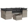 Vidaxl 7-Cz. Set da Giardino con Cuscini, Grigio Chiaro