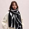 Winter knitted wool scarf lengthened thorns rose atmosphere winter scarf rabbit velvet core-spun yarn couple scarf