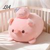 Soft Huggable Animal Doll Cute Pig Plush Pillow, Stuffed Animal, Short Velvet Plushie Pillow Doll, Small Bag Charm & Large Throw Birthday Gift