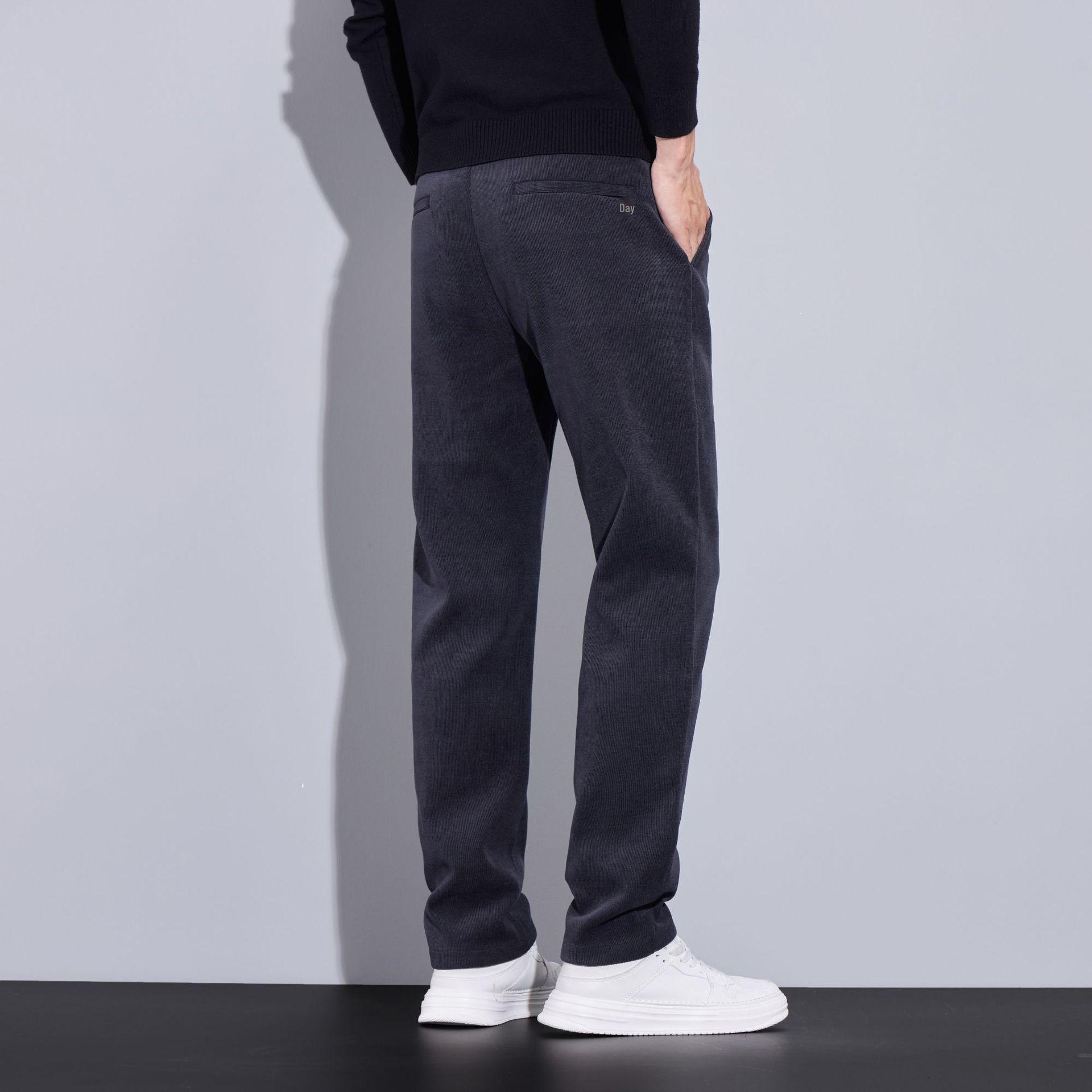 

Men s Plush Corduroy Business Casual Slim Stretch Trousers - Versatile and Stylish. 31 (130 lbs)