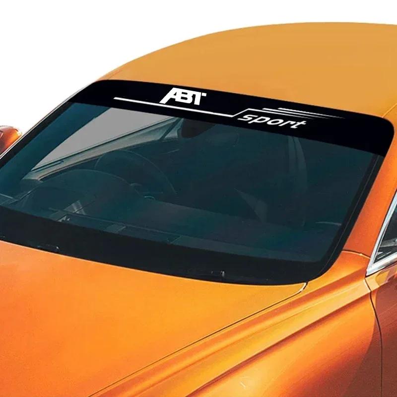 Car Exterior Front Window Sticker Windshield Sport Decals for Volkswagen VW ABT Badge Logo Vinyl Film Waterproof Accessories hl2