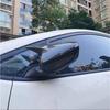 1Pair Carbon Fiber Look OX Horn Side Mirror Cover Cap For Kia Forte K3 2013-2018