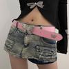 Fashion Waist Belt Women PU Belt Y2K Cool Girl Waist Decor Clothing Accessories