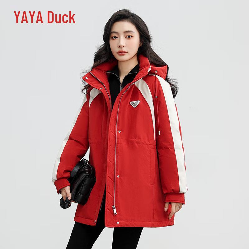 

Yaya Women s Fashion Hooded Parka Down Jacket L (165)