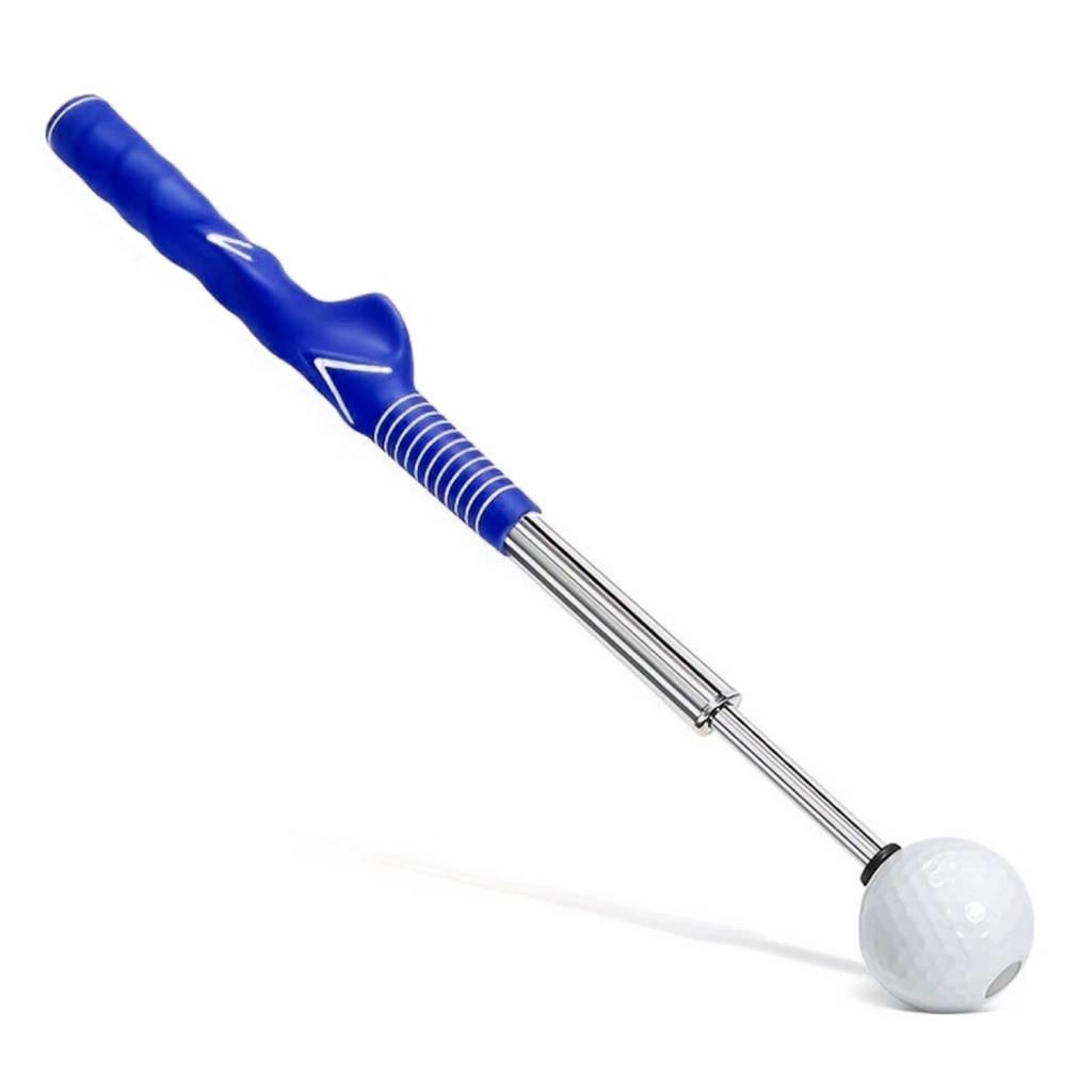 Retractable Golf Swing Training Aid Portable Grip  with Click Feedback for Indoor Practice Golf Accessories