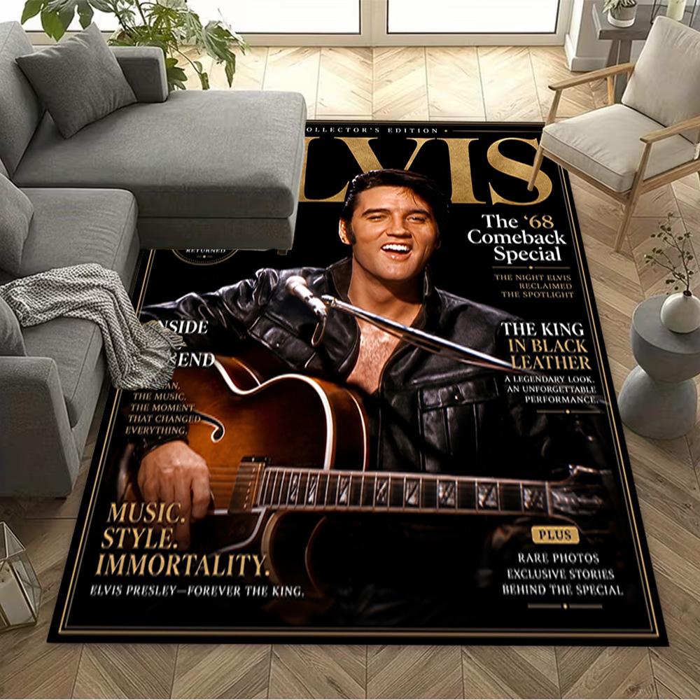 Elvis Presley Performance Floor Rug Office Rug Suitable for Bedrooms Balcony Playrooms Dormitory Antislip Carpet Decorate Offices