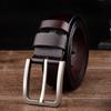 Zinc Zinc Alloy Pin Buckle Men Belt Genuine Leather Male Strap Fashion Waistband  Jeans