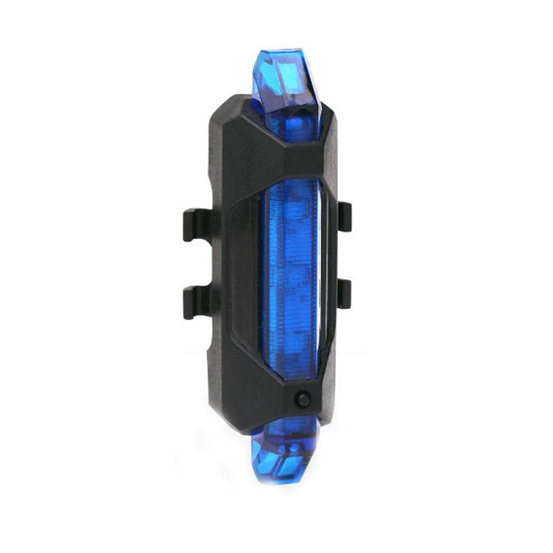 USB Rechargeable LED Bicycle Tail Light Mountain Bike Safety Driving Warning Front Rear Flashing Lights Night Riding Accessories