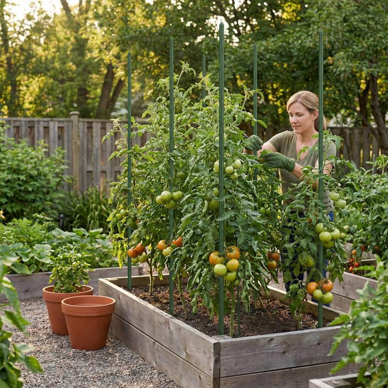 Cucumber and tomato support sticks20Home gardening climbing frame, plant trellis, vegetable garden support pole, multifunctional