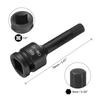 4/5/6/7/8/9mm Hex Impact Bit Socket H4-H9 CR-MO Steel Impact Drive Hex Bit Sockets Lengthen Hex Screwdriver Socket Adapter