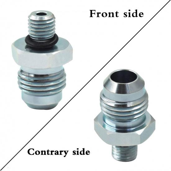 WFLNHB 6An x 5/16-24 O Ring Thread Fitting spittier/oil Return Port Adapter Fittings Replacement for Ford Mopar Hydraulic Booster