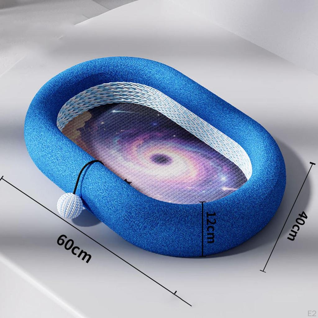 Cat Bed, Scratching Board, Lounger, Claw Care Toy with Flannel And Non-slip Bottom for Pets,