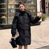 New Thickened Down Cotton Jacket for Women Mid-length Loose Winter Hooded Bread Jacket Cotton Jacket