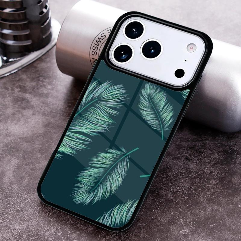 

Multicolored Feathers Phone Case for iPhone 17 16 15 Pro Max Air 14 13 12 11 Plus Shockproof Capa Cover iPhone 14 Plus