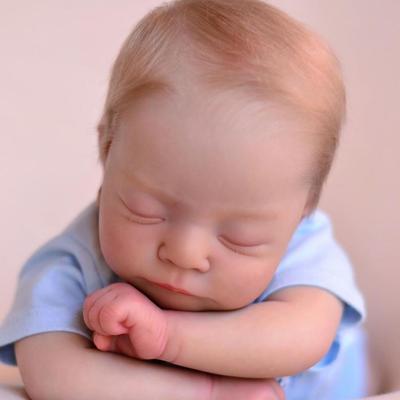 47CM 3D-Vernice Pelle Vene visibili Morbido panno di silicone Corpo Reborn Boy Baby Doll Giocattolo per ragazza Come Real Sleeping Alive Boneca
