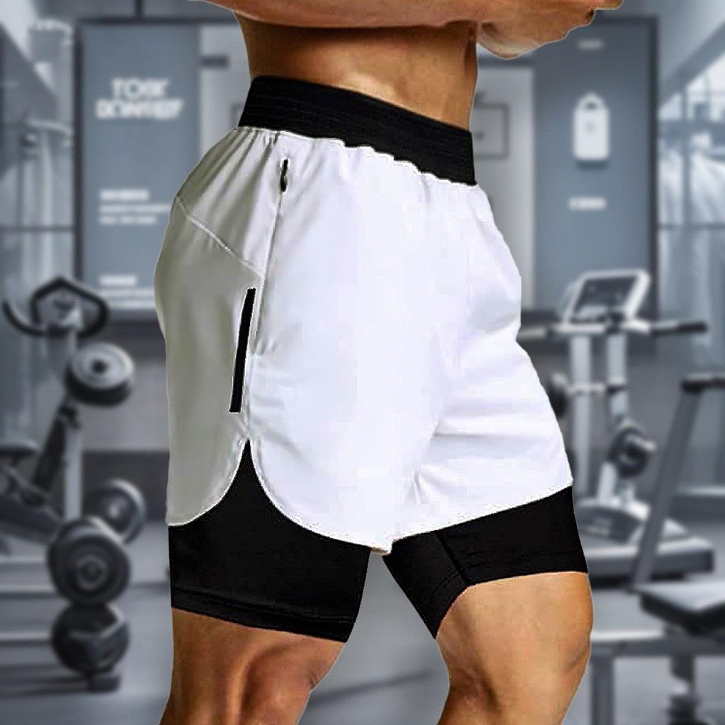 

Quick-Dry Athletic Compression Running Shorts for Summer XL рожевий