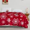 Christmas Style Double-Sided Velvet Blanket Queen King Size Suitable For Autumn Winter Milk Velvet Quilt Queen King Size